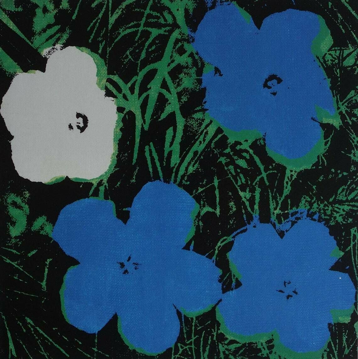 Fine Pop Art Limited Edition Print – Flowers, Andy Warhol, Stamp Signed & Numbered photo furniture