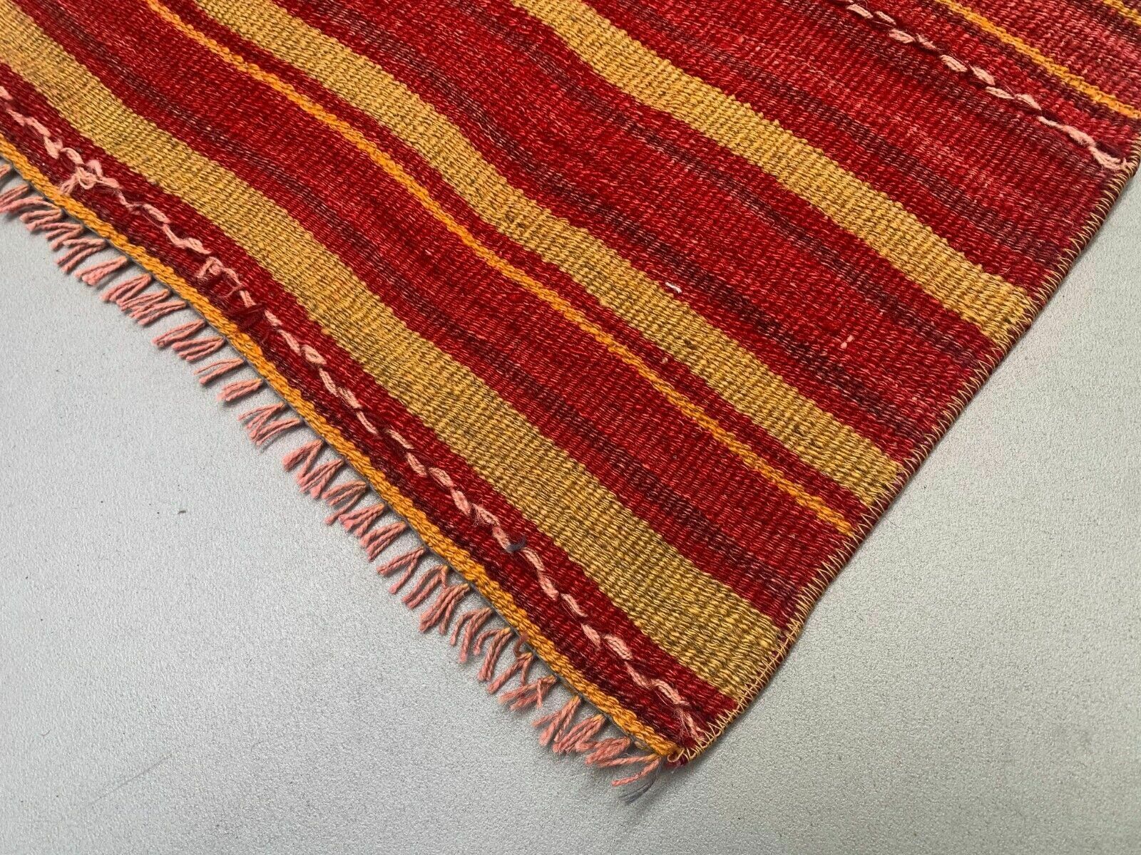 Old Turkish Narrow Kilim Runner 320x53 Cm Shabby Chic, Vintage Kelim photo vinterior