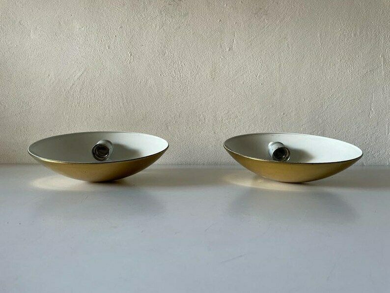 Exceptional Brass Pair Of Sconces By Hustadt Leuchten, 1960s, Germany photo for sale