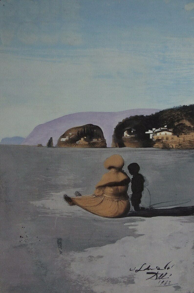 Fine Surrealist Limited Edition Print, Salvador Dali, Signed & Numbered In Pencil photo furniture