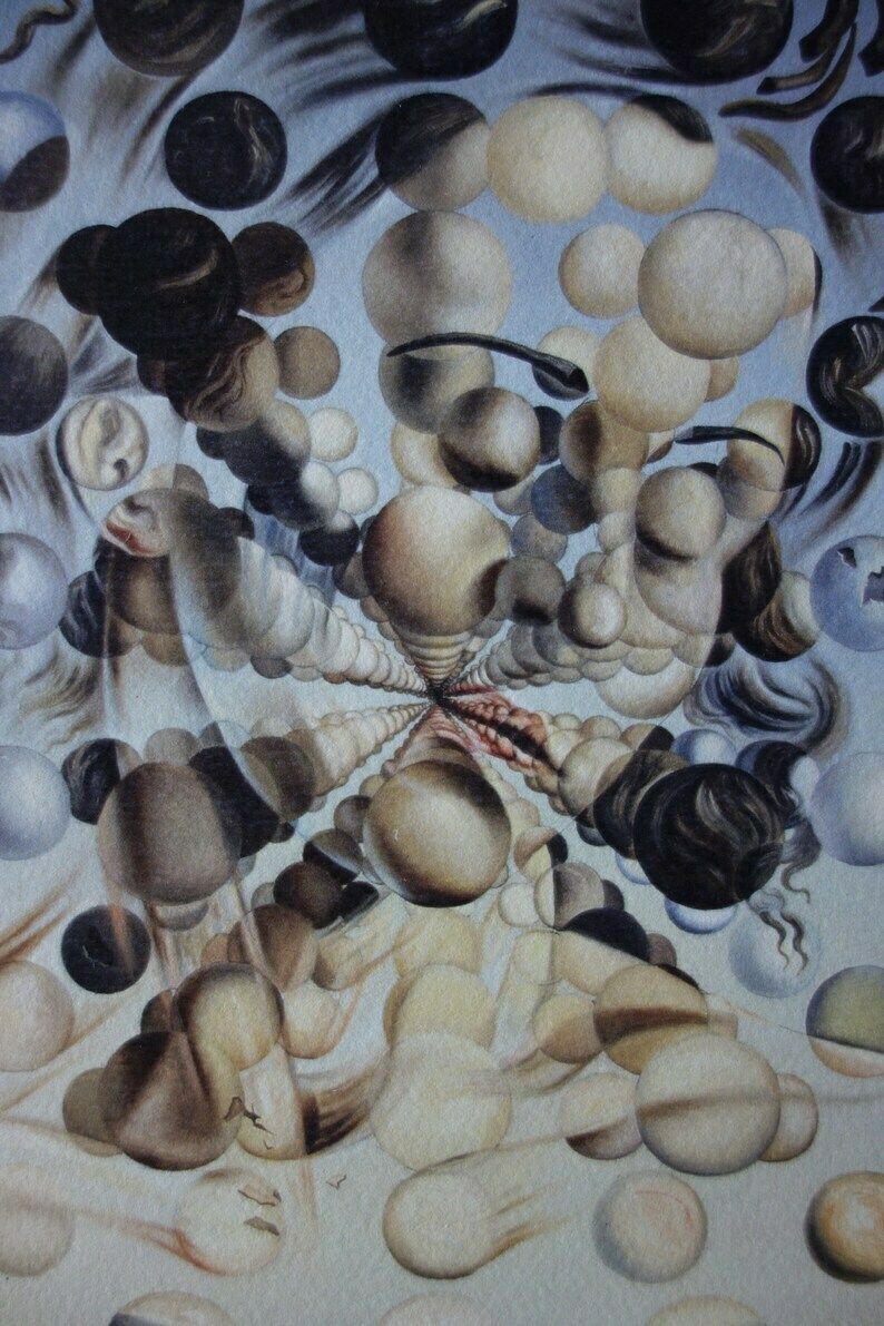 Fine Surrealist Limited Edition Print – Portrait Of Gala, Salvador Dali, Signed & Numbered photo furniture
