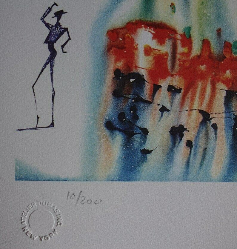 Fine Surrealist Limited Edition Print, Surreal Landscape, Salvador Dali, Signed & Numbered In Pencil photo 208.0