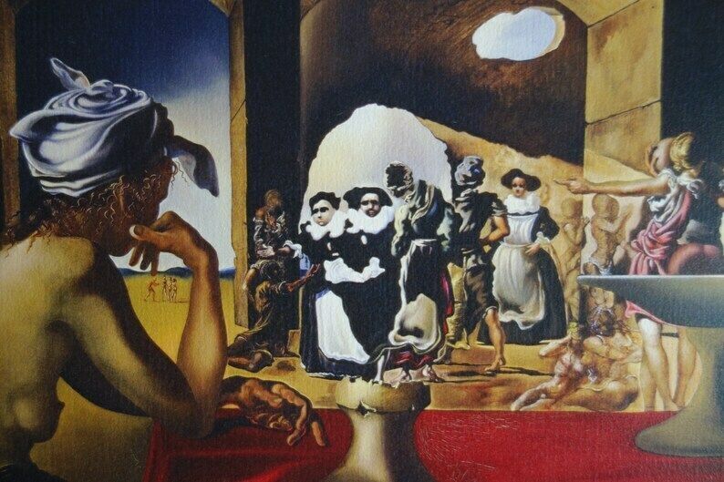 Fine Surrealist Limited Edition Print, Salvador Dali, Signed & Numbered In Pencil photo furniture