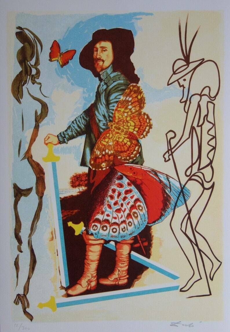 Fine Surrealist Limited Edition Print, Salvador Dali, Signed & Numbered In Pencil