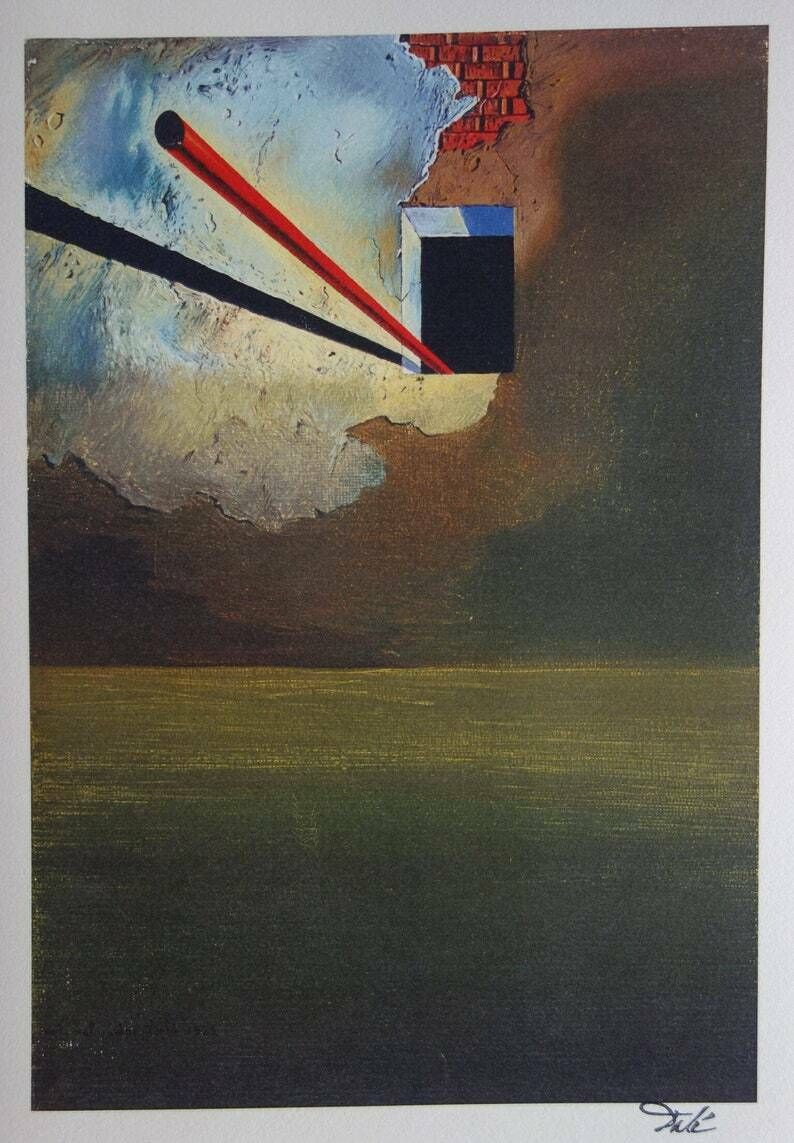 Fine Surrealist Edition Print, Salvador Dali, Signed & Stamped