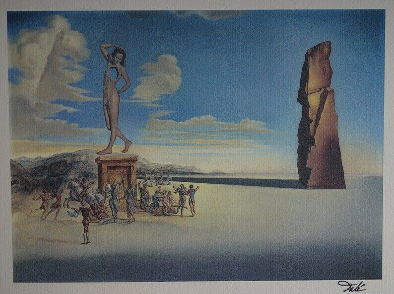 Fine Surrealist Edition Print, Salvador Dali, Signed & Stamped