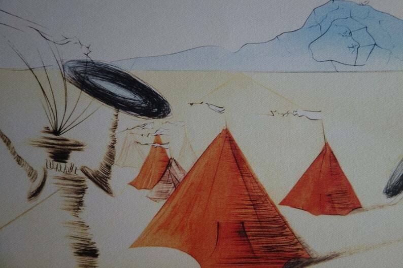 Fine Surrealist Limited Edition Print, Salvador Dali, Signed & Numbered In Pencil photo Art