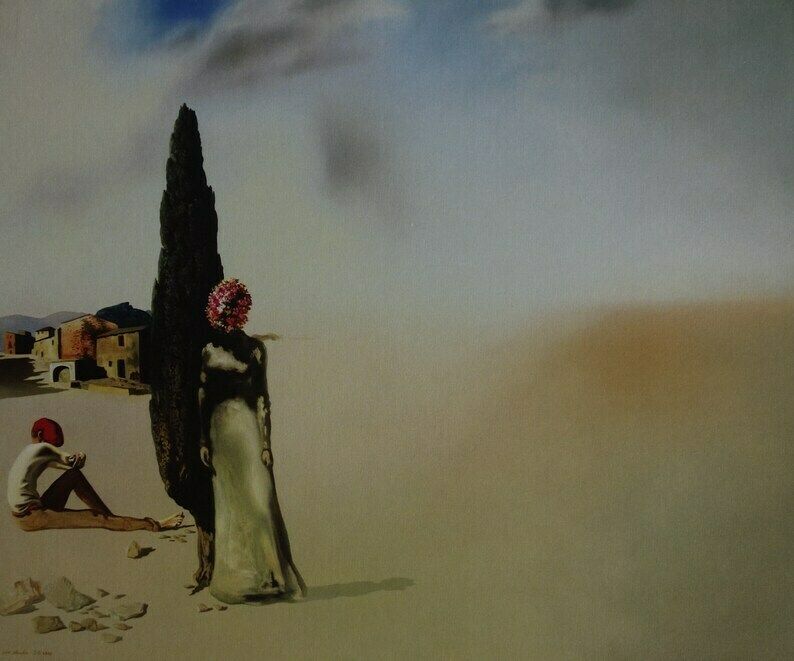 Fine Surrealist Limited Edition Print, Salvador Dali, Signed & Numbered In Pencil photo furniture