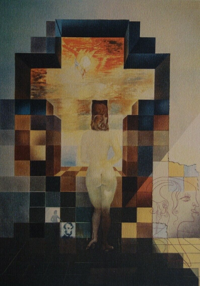 Fine Surrealist Limited Edition Print, Salvador Dali, Signed & Numbered In Pencil photo furniture