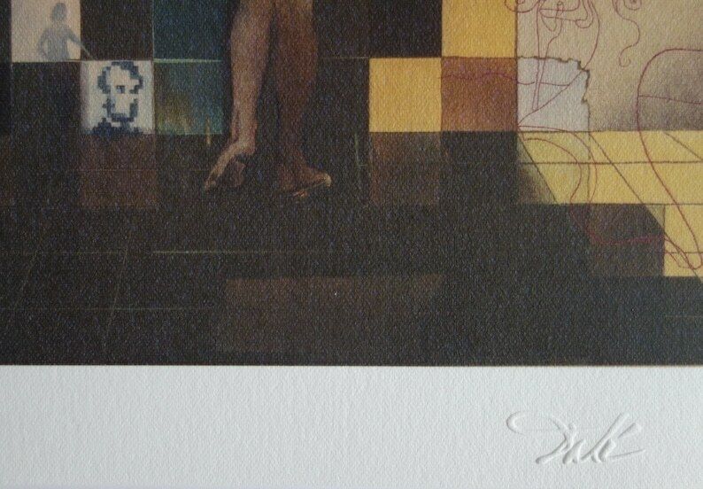 Fine Surrealist Limited Edition Print, Salvador Dali, Signed & Numbered In Pencil photo Art