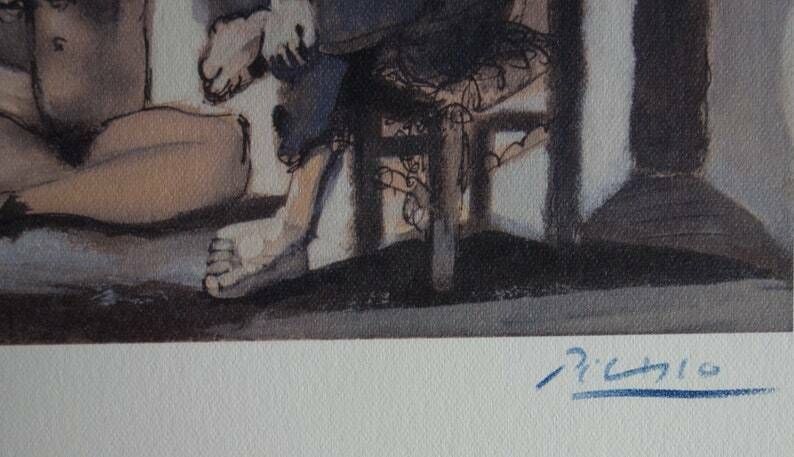 Fine Cubist Limited Edition Print, Pablo Picasso, Hand Signed & Hand Numbered photo for sale