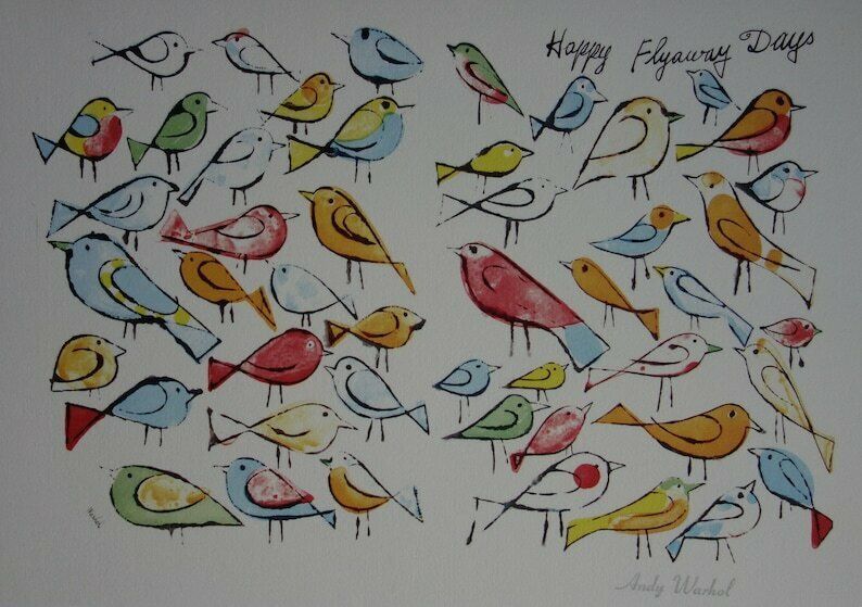 Fine Pop Art Limited Edition Print   Illustration   Birds, Andy Warhol, Signed & Numbered