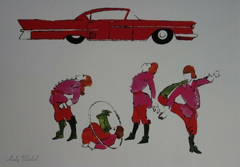 Fine Pop Art Limited Edition Print   Illustration   Car, Andy Warhol, Signed & Numbered photo vinterior