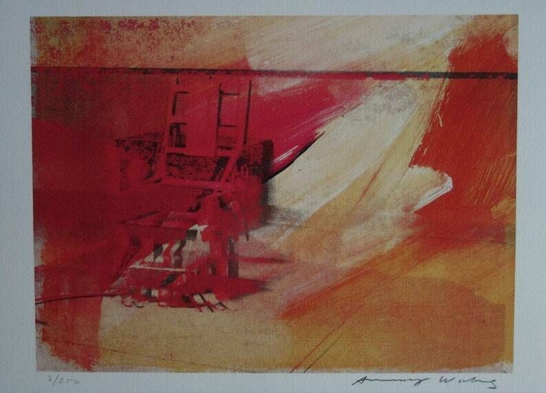 Fine Pop Art Limited Edition Print – Electric Chair Series, Andy Warhol, Signed & Numbered
