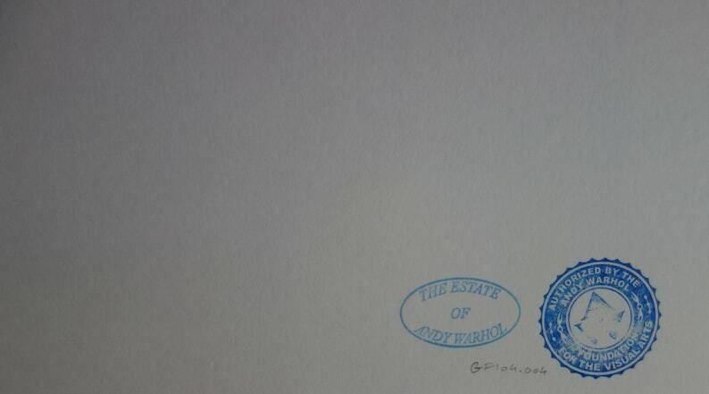 Fine Pop Art Limited Edition Print   Watercolor Kit, Andy Warhol, Signed Trial Proof, With Estate Stamp