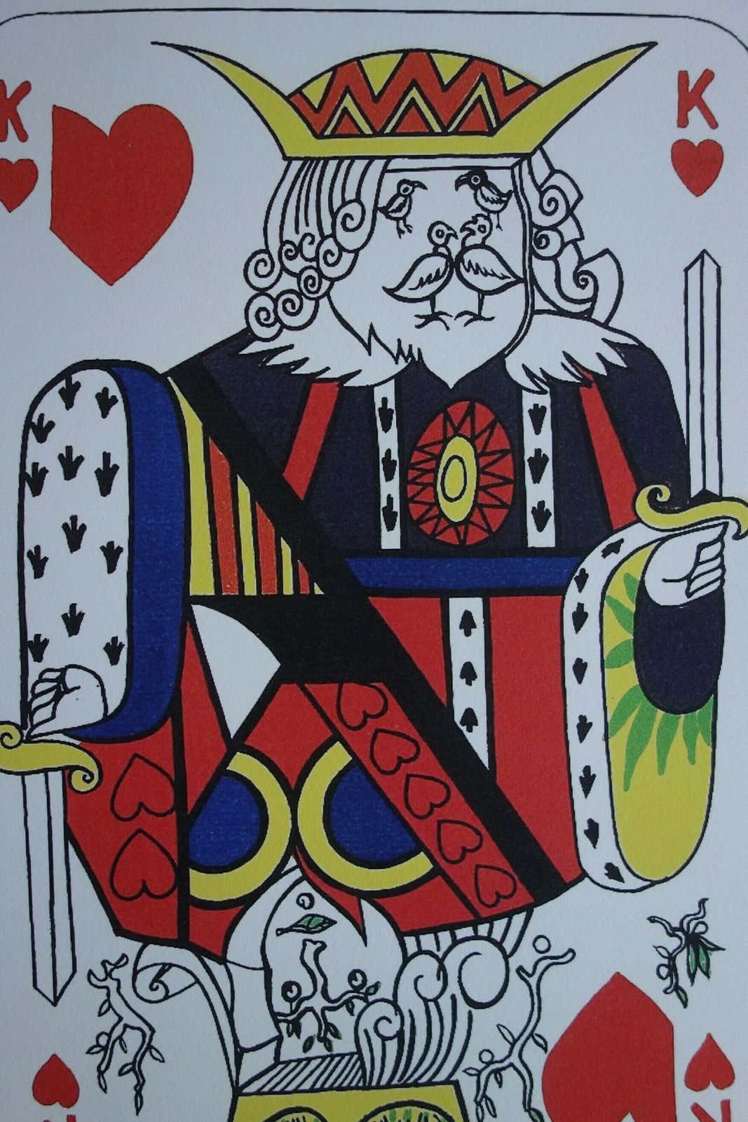 Fine Surrealist Limited Edition Print, Surreal Playing Cards   King, Salvador Dali, Signed & Numbered In Pencil photo 170.0