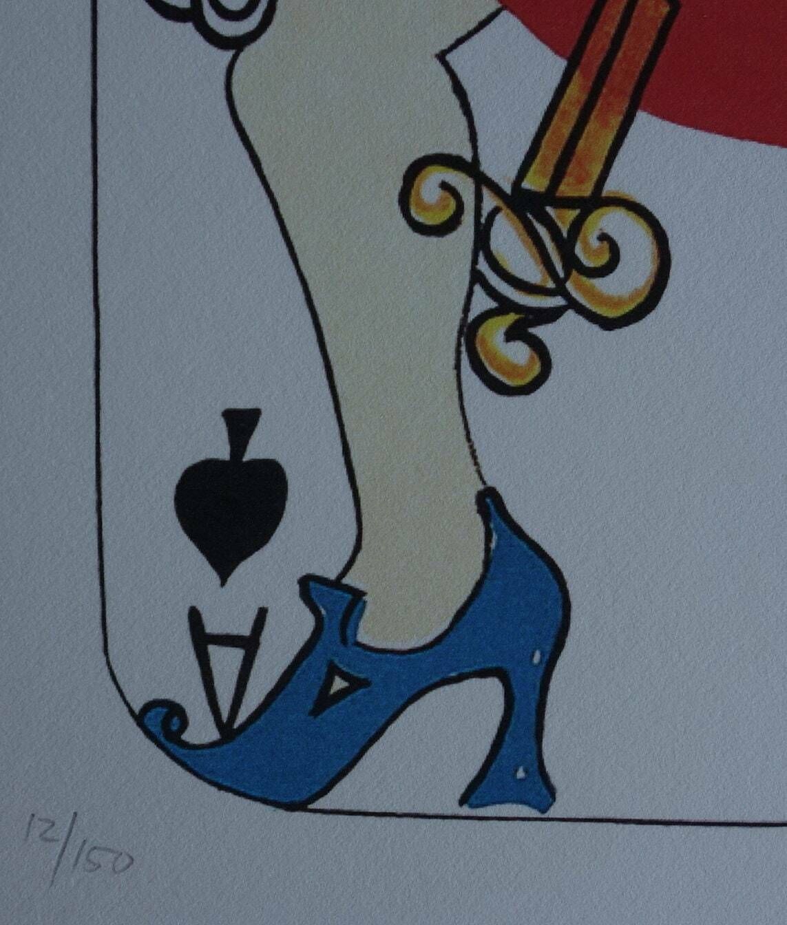 Fine Surrealist Limited Edition Print, Surreal Playing Cards   Ace, Salvador Dali, Signed & Numbered In Pencil photo Art
