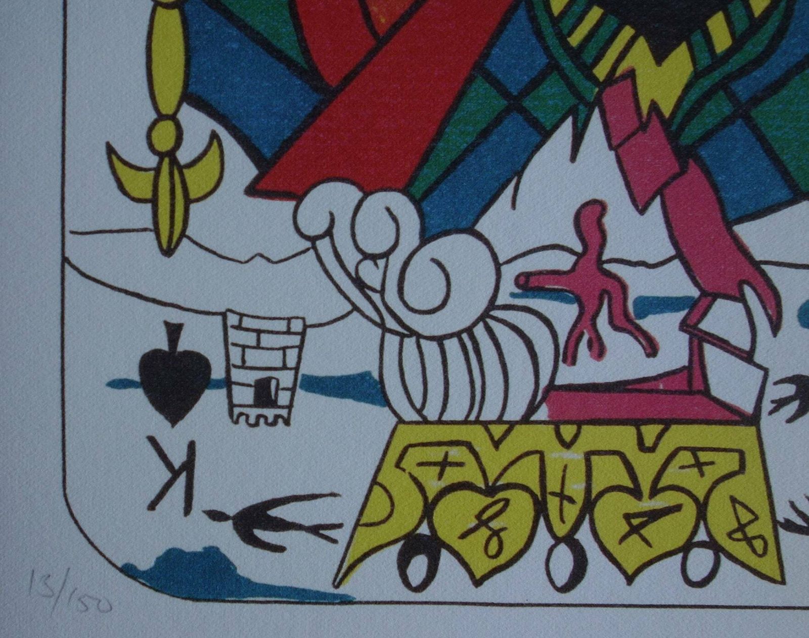 Fine Surrealist Limited Edition Print, Surreal Playing Cards   King   Spades, Salvador Dali, Signed & Numbered In Pencil photo 156.0