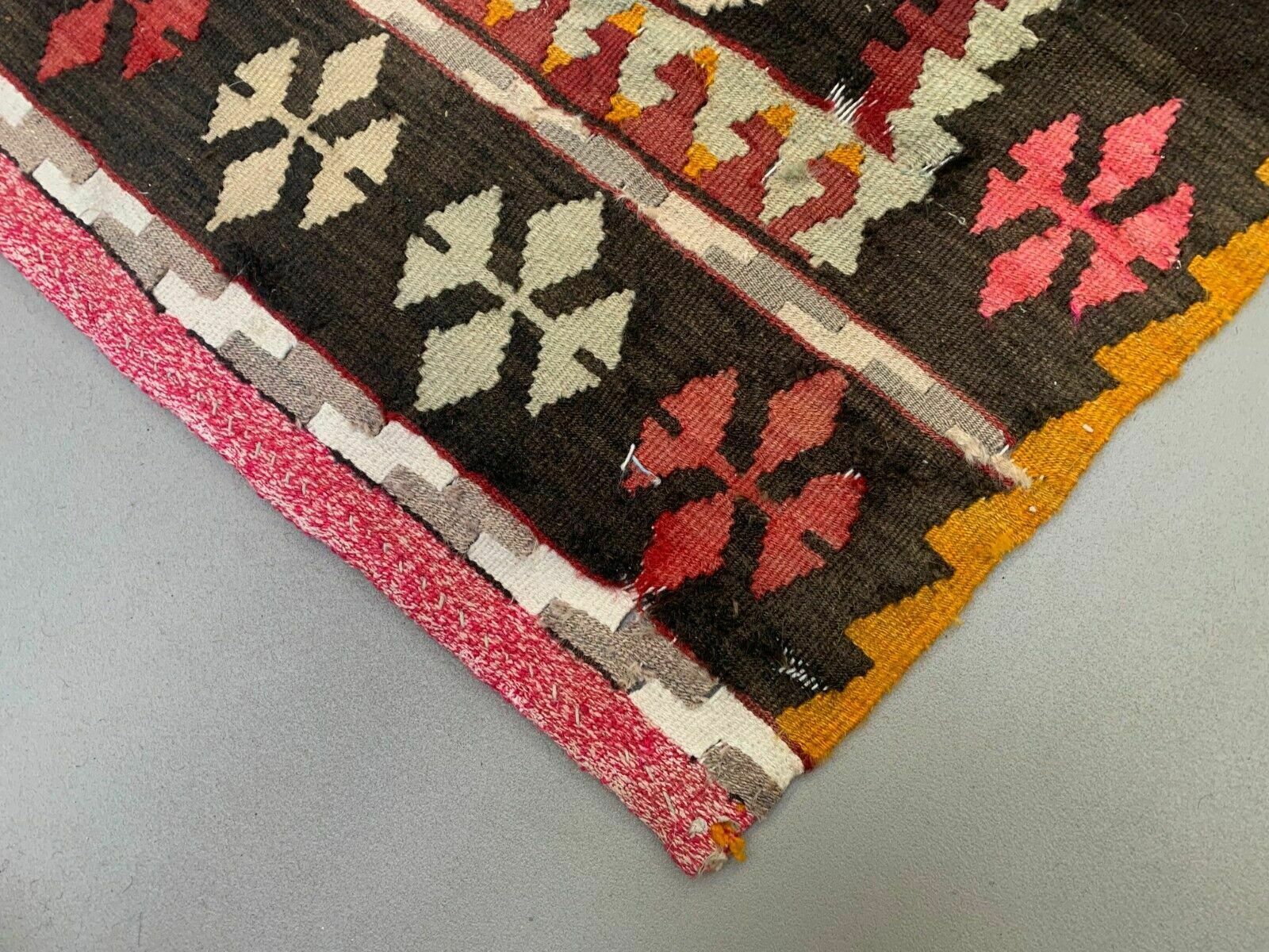 Old Turkish Narrow Kilim Runner 122x51 Cm Shabby Chic, Vintage Kelim photo 1159.0