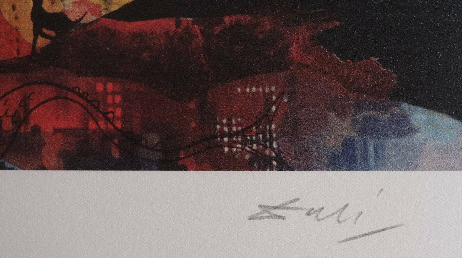 Fine Surrealist Limited Edition Print, New York Skyline, Salvador Dali, Signed & Numbered In Pencil photo 174.0