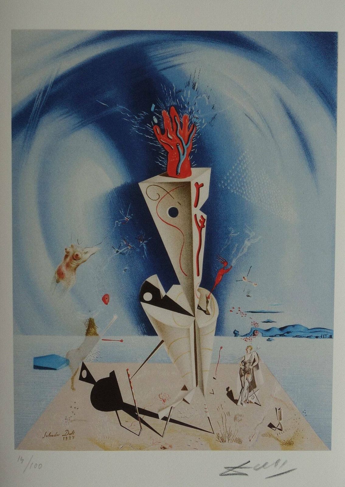 Fine Surrealist Limited Edition Print, Salvador Dali, Signed & Numbered In Pencil