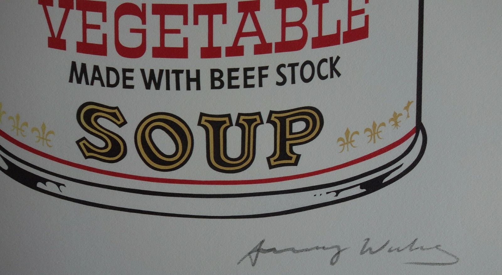 Fine Pop Art Limited Edition Print – Campbell’s Soup Can, Andy Warhol, Signed & Numbered, With Estate Stamp photo for sale