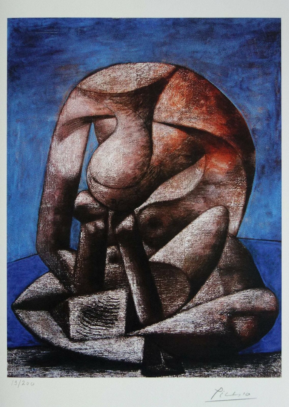 Fine Cubist Limited Edition Print, Pablo Picasso, Hand Signed & Hand Numbered photo vinterior