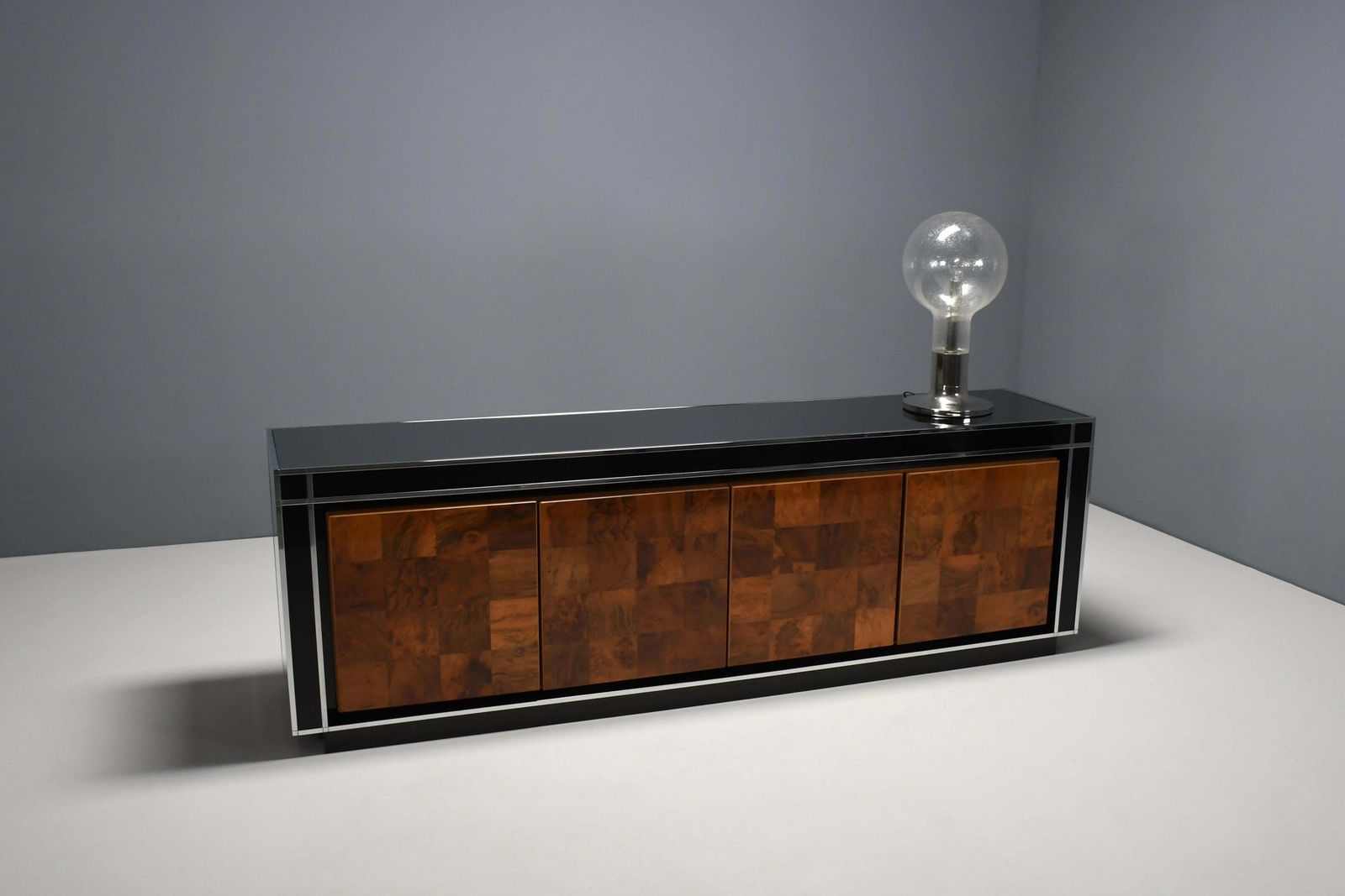 photo buy Impressive Italian Sideboard By Willy Rizzo For Mario Sabot, 1970s