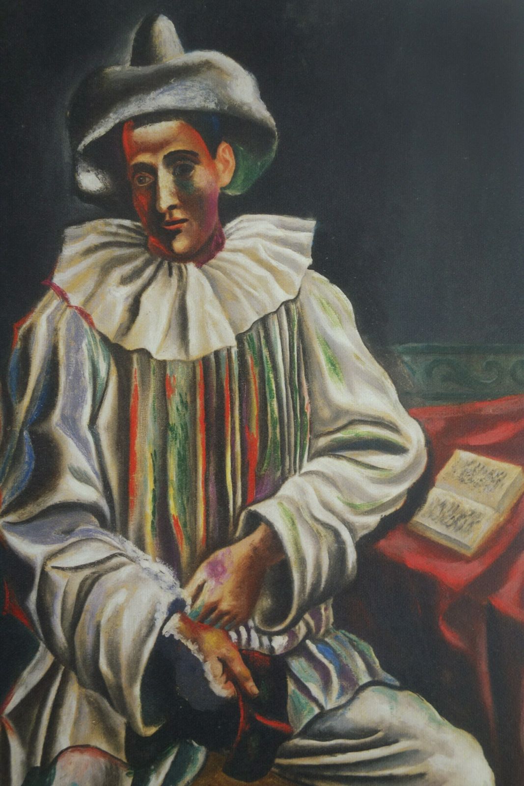 Fine Cubist Limited Edition Print   Blue Period Portrait Of A Harlequin, Pablo Picasso, Signed & Numbered photo for sale