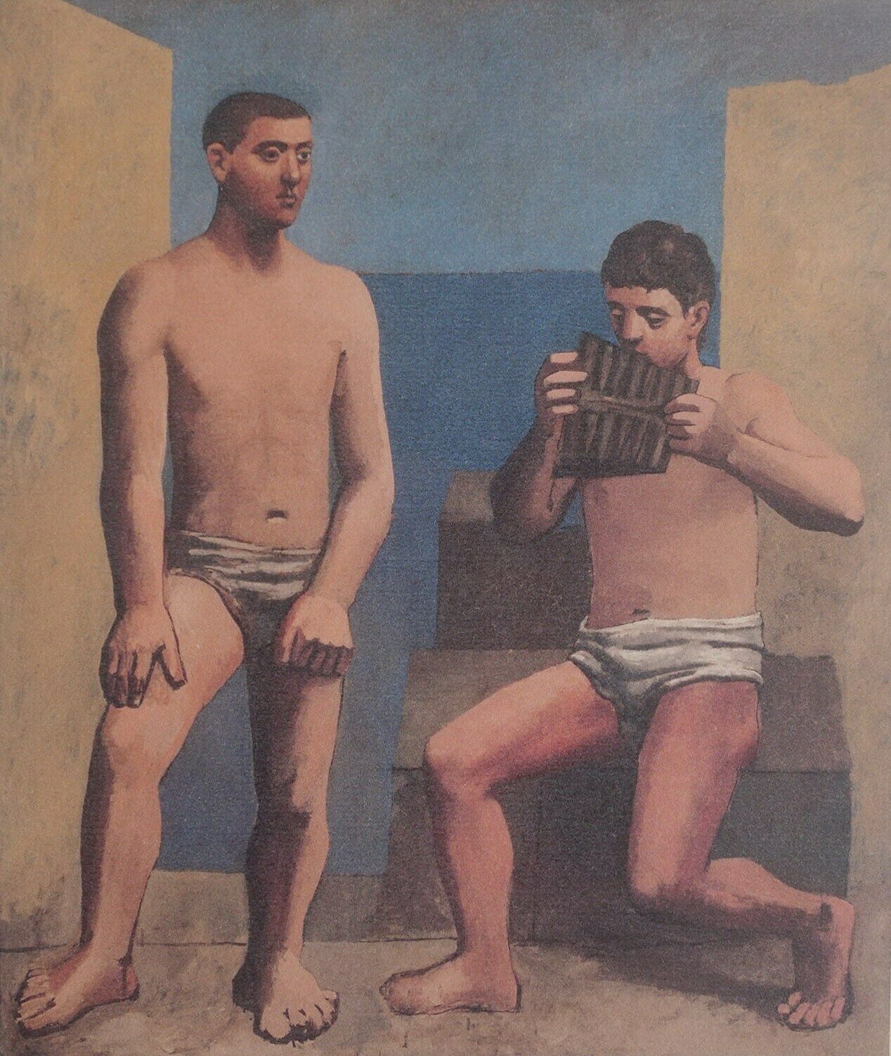 Fine Cubist Limited Edition Print   Blue Period Portrait Of A Two Men, Pablo Picasso, Signed & Numbered photo furniture