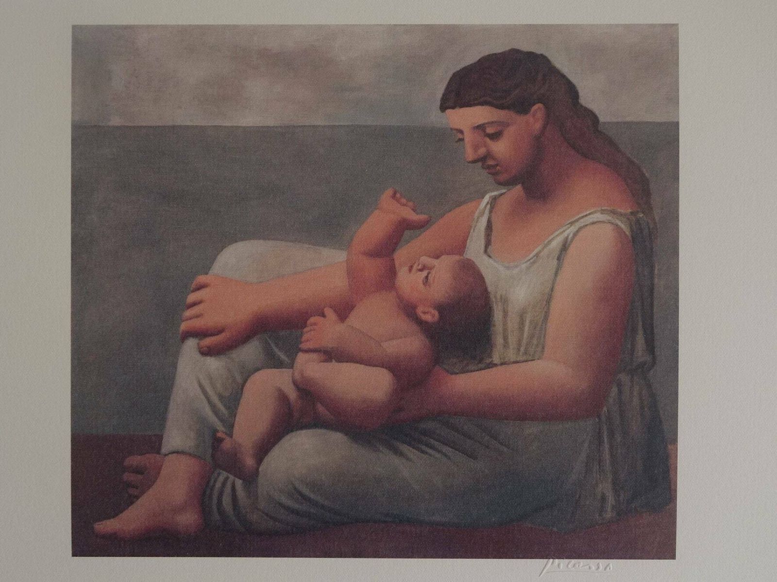 Fine Cubist Limited Edition Print   Rose Period Portrait Of Mother And Child, Pablo Picasso, Signed & Numbered photo vinterior