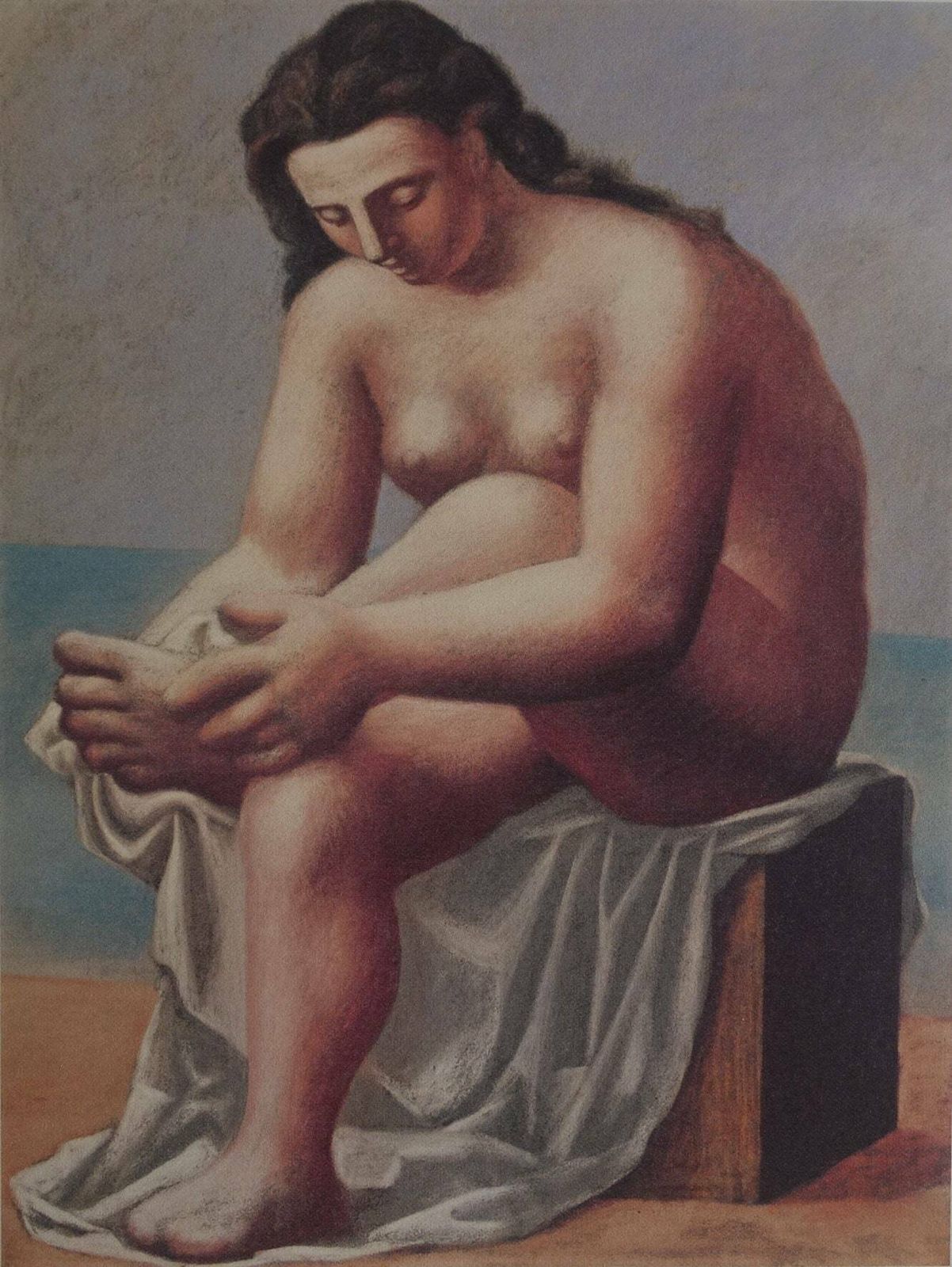 Fine Cubist Limited Edition Print   Blue Period Portrait Of A Woman, Pablo Picasso, Signed & Numbered photo furniture