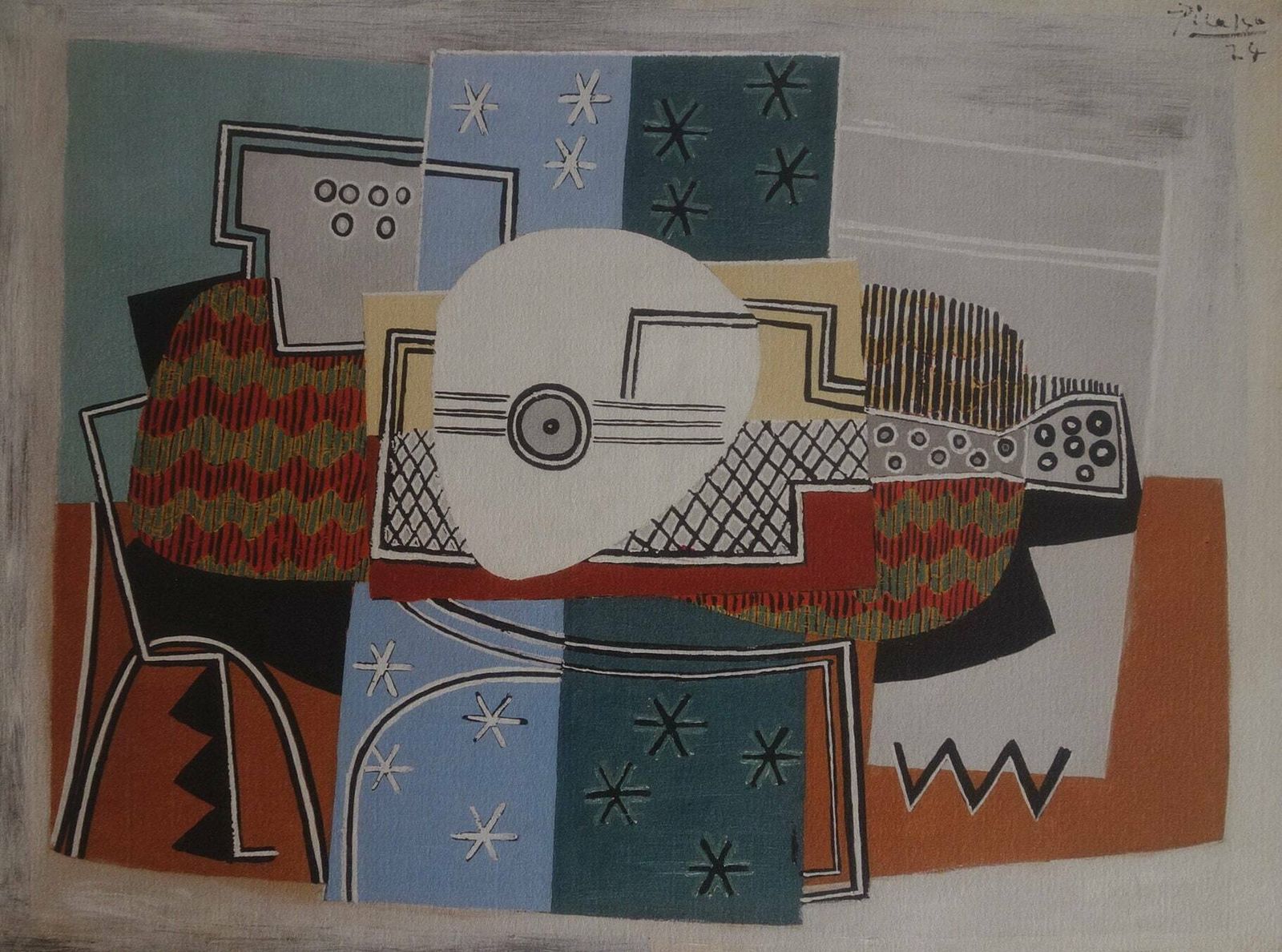 Fine Cubist Limited Edition Print – Still Life, Pablo Picasso, Signed & Numbered photo furniture