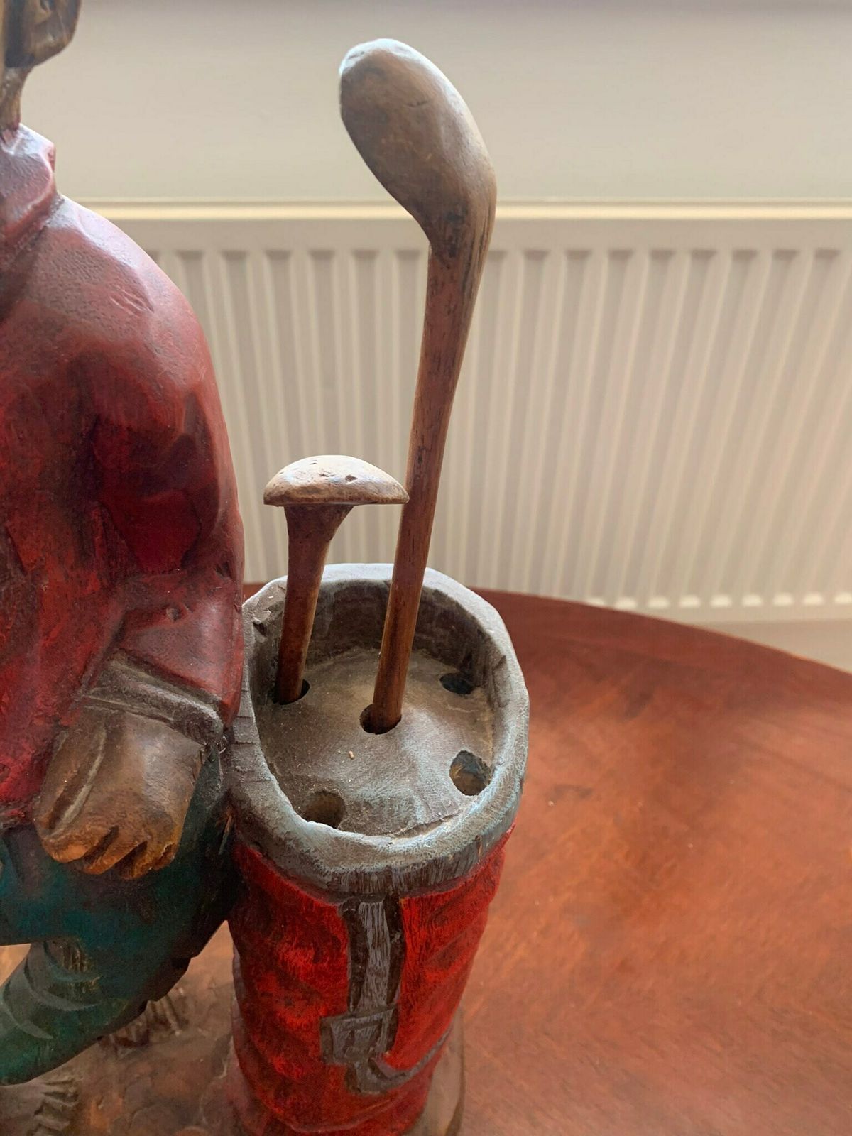 Introducing ‘Chip’ Art Deco Vintage Carved Wooden Golf Caddy/Mascot photo 450.0