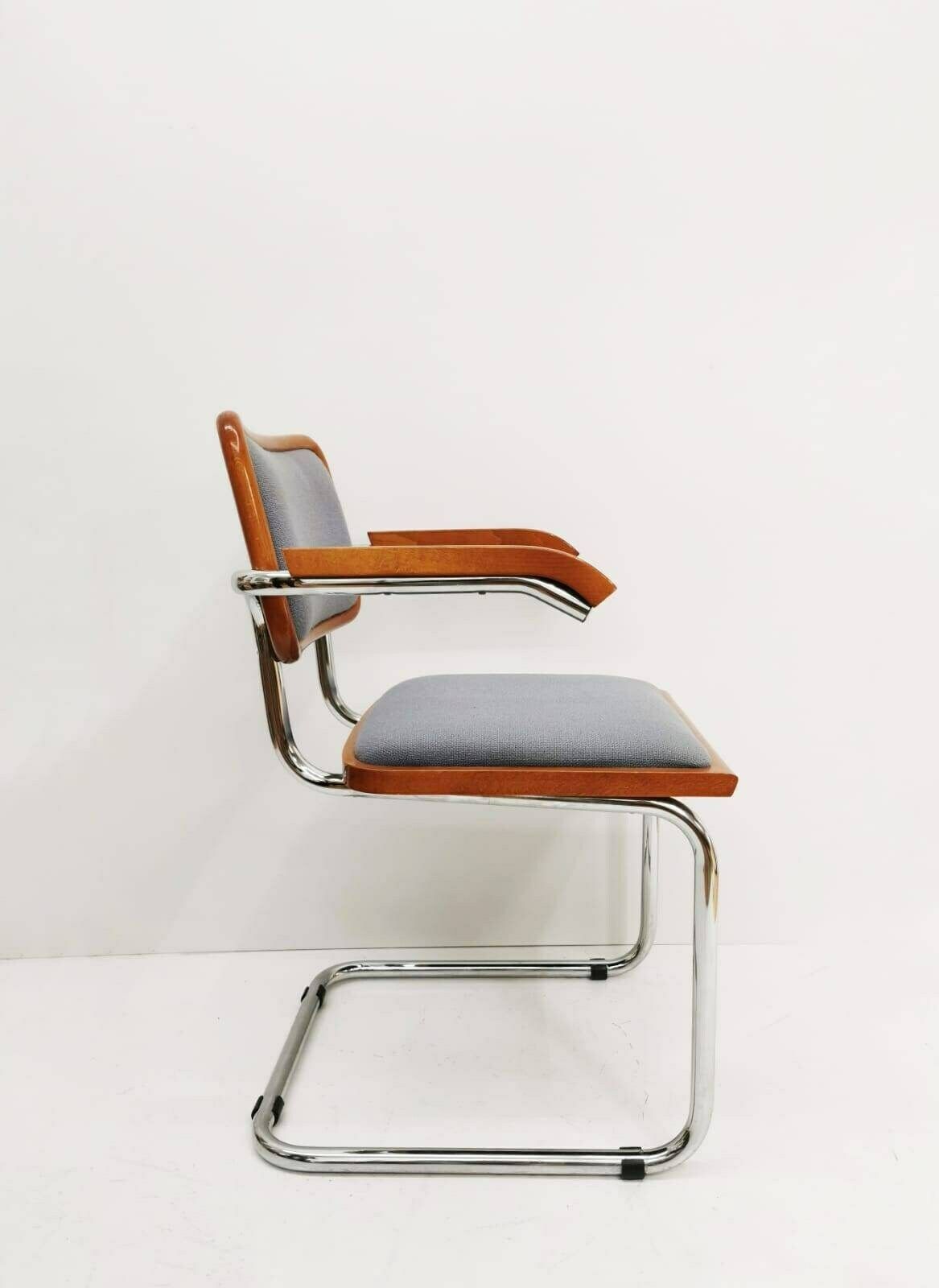 Marcel Breuer B32 Upholstered Cesca Armchair, Bauhaus Design By Bene photo Furniture