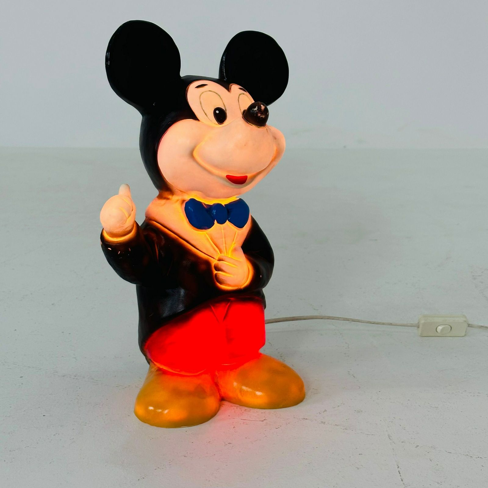 photo for sale Vintage Disney Mickey Mouse Plastic Nightlight By Heico Made In Germany 1980s