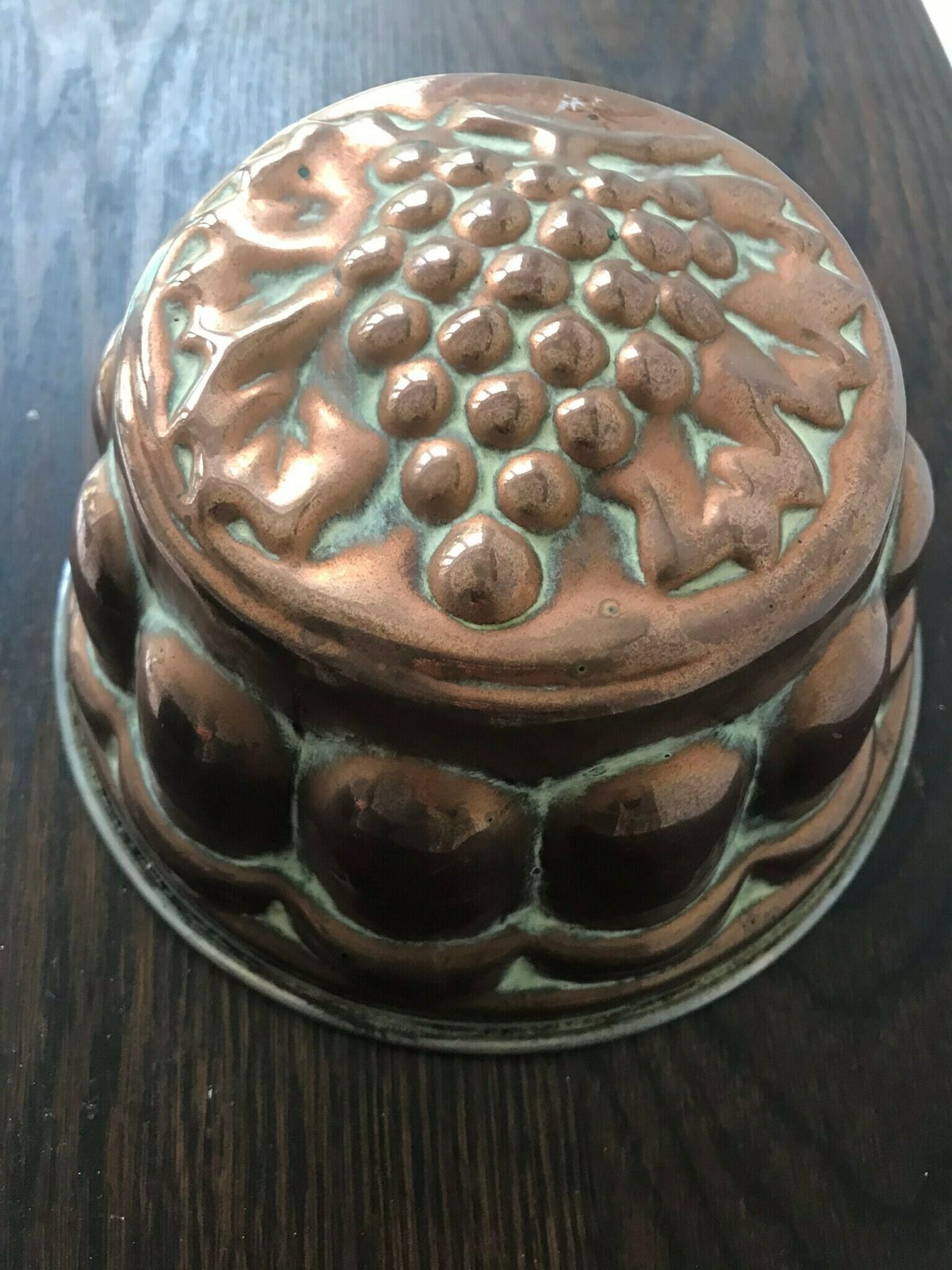 Antique Victorian Solid Copper Jelly Mould photo 125.0