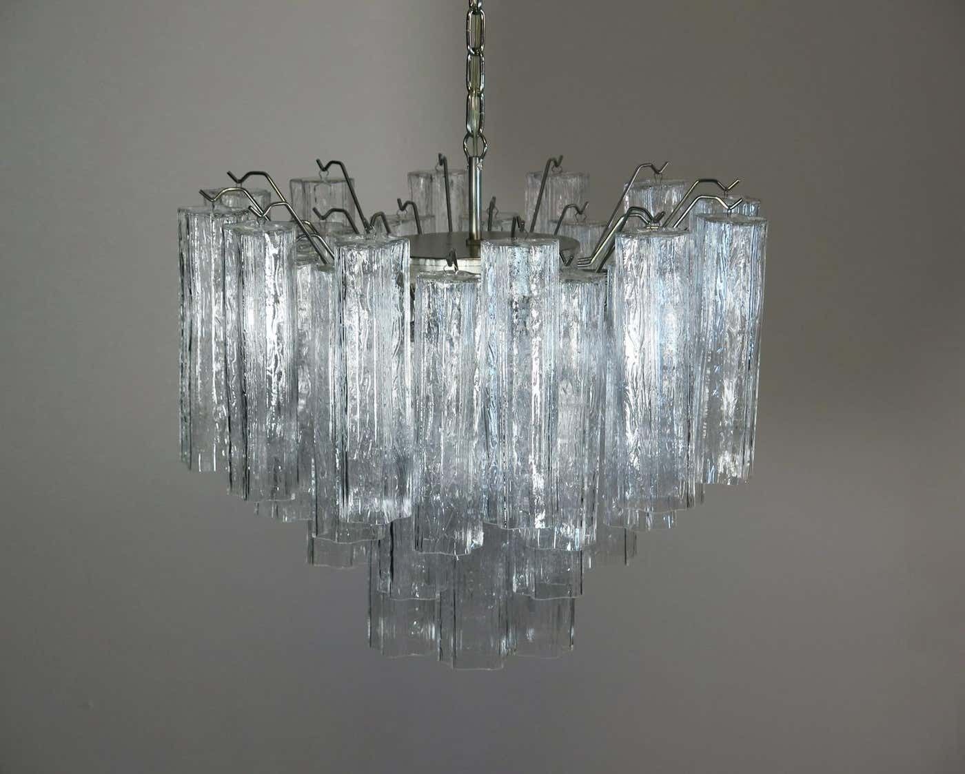 Lighting Tronchi Chandelier In The Style Toni Zuccheri For Venini, Murano, 1990 photo