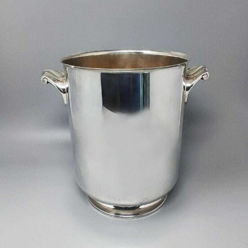 1950s Gorgeous Ice Bucket By Christofle In Silver Plated. Made In France photo furniture