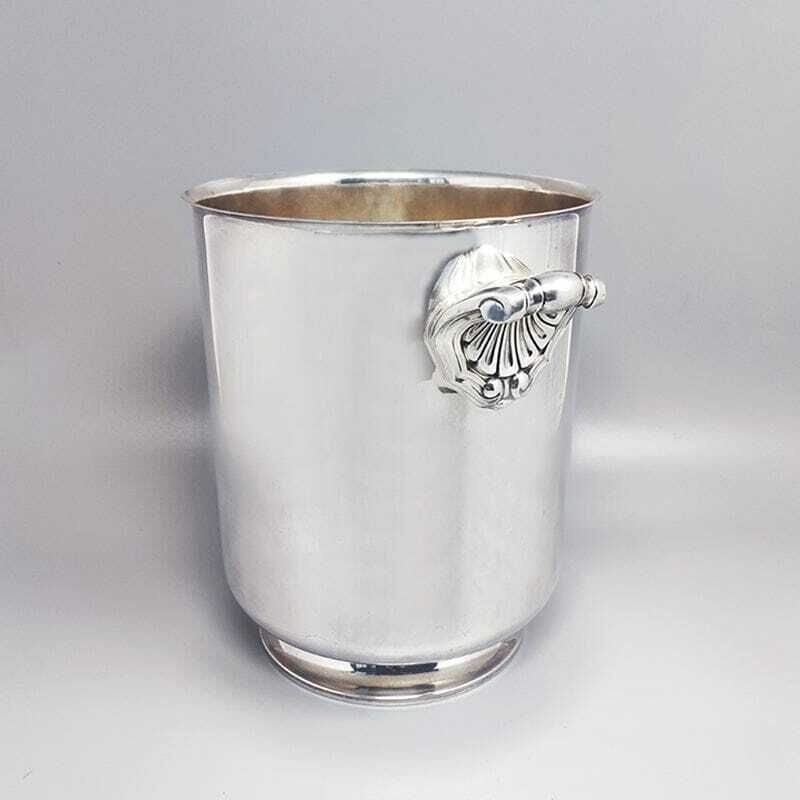 1950s Gorgeous Ice Bucket By Christofle In Silver Plated. Made In France photo Home Decor