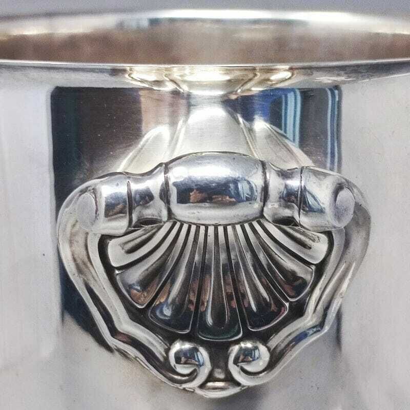 1950s Gorgeous Ice Bucket By Christofle In Silver Plated. Made In France photo vinterior