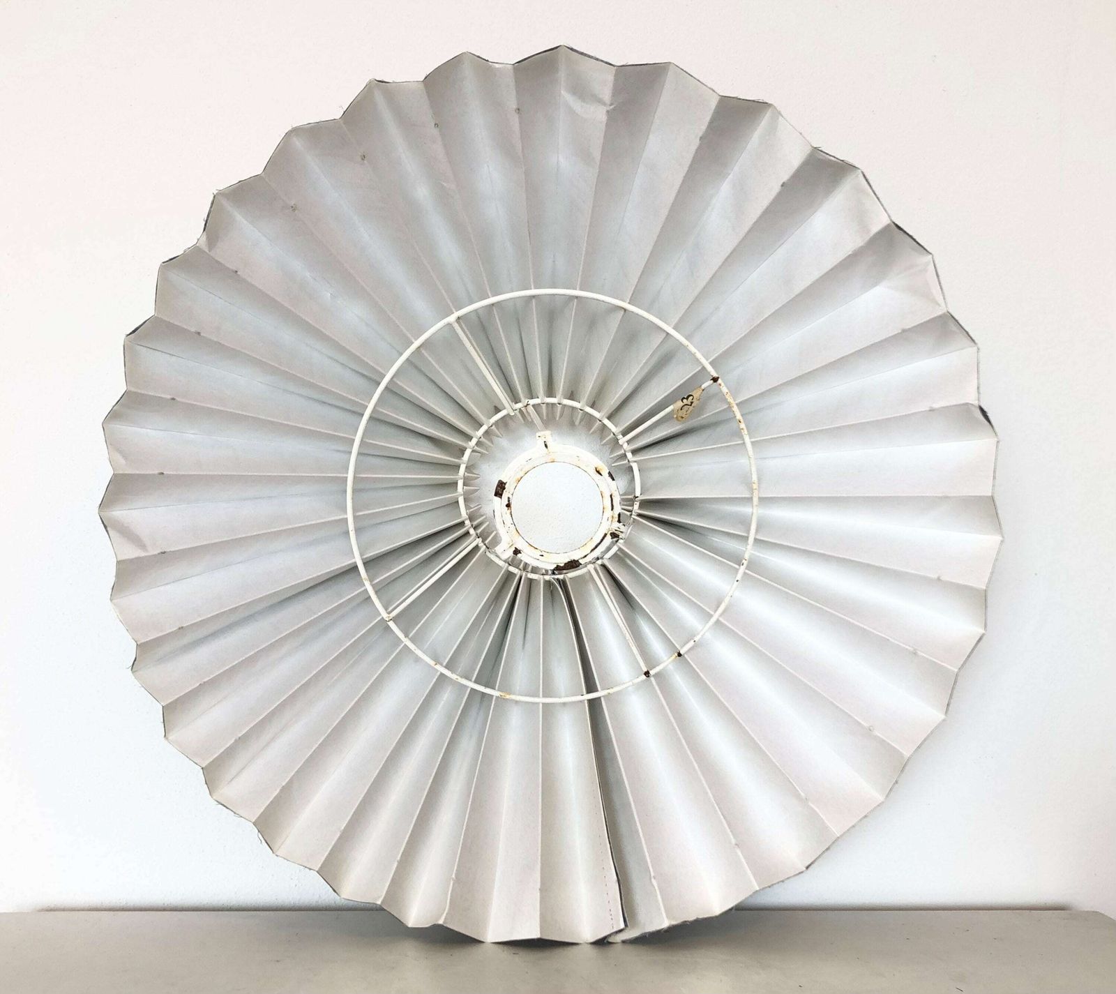 photo for sale Mid Century Vintage Danalight Scissor Wall Lamp From Denmark In Wood With Blue Vintage Pleated Fabric Shade
