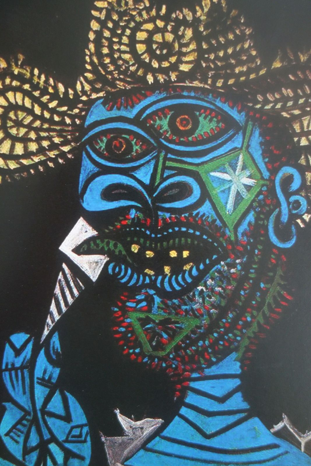 Fine Cubist Limited Edition Print   Portrait Of A Man, Pablo Picasso, Hand Signed & Numbered photo furniture