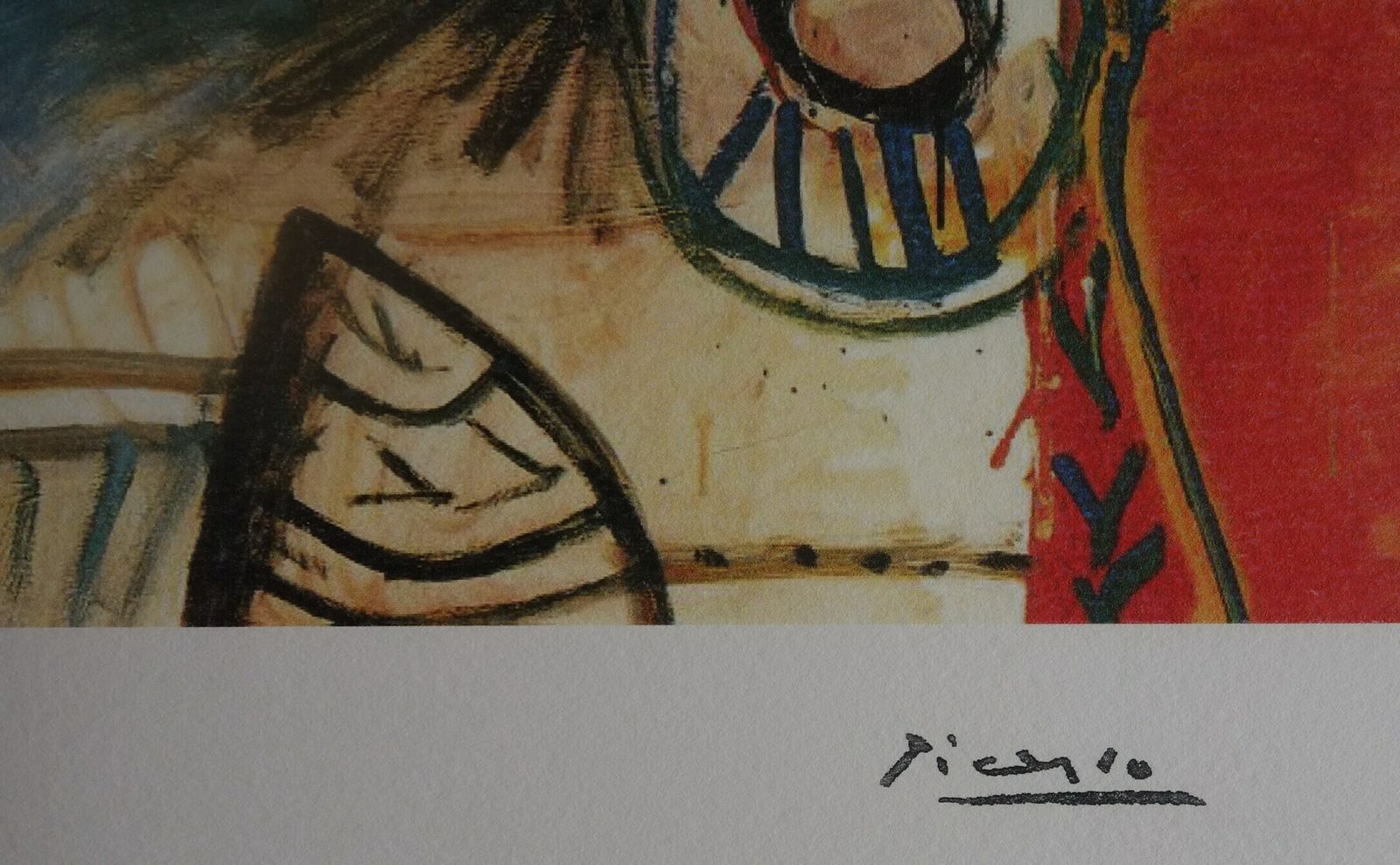 Fine Cubist Edition Print   Portrait Of A Musketeer, Pablo Picasso, Signed & Stamped photo Art