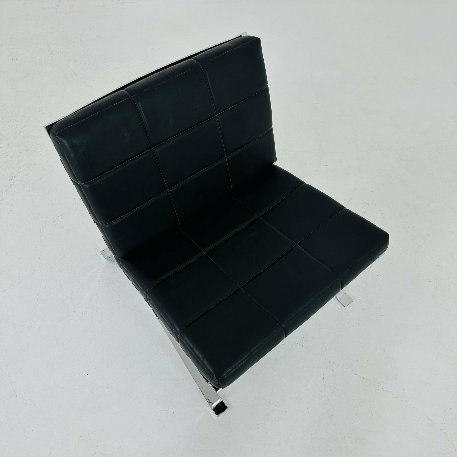 Mid Century Leather Lounge Euro Chair By Hans Eichenberger For Girsberger   1960s Switzerland photo vintage