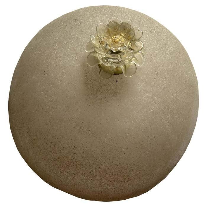 Pink And Furious, Powder Pink Murano Ceiling Light, 1990's