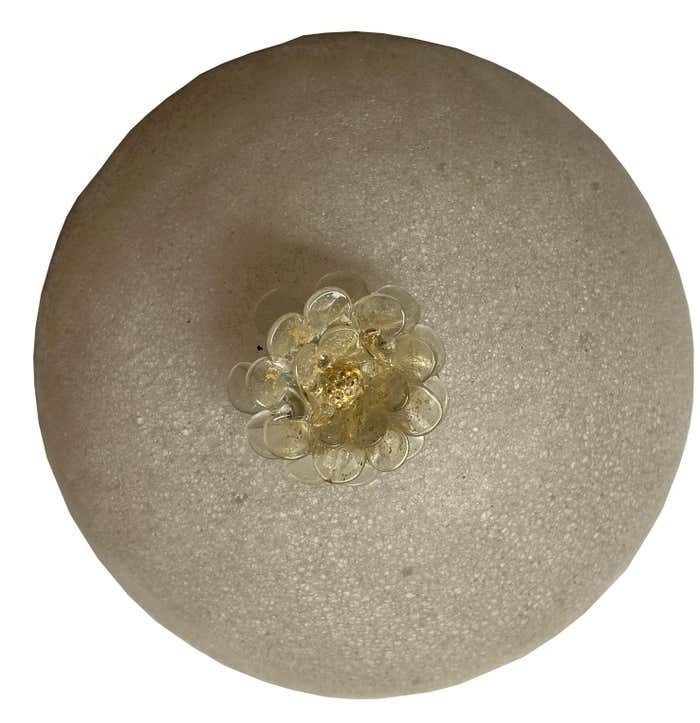 Pink And Furious, Powder Pink Murano Ceiling Light, 1990's photo vinterior
