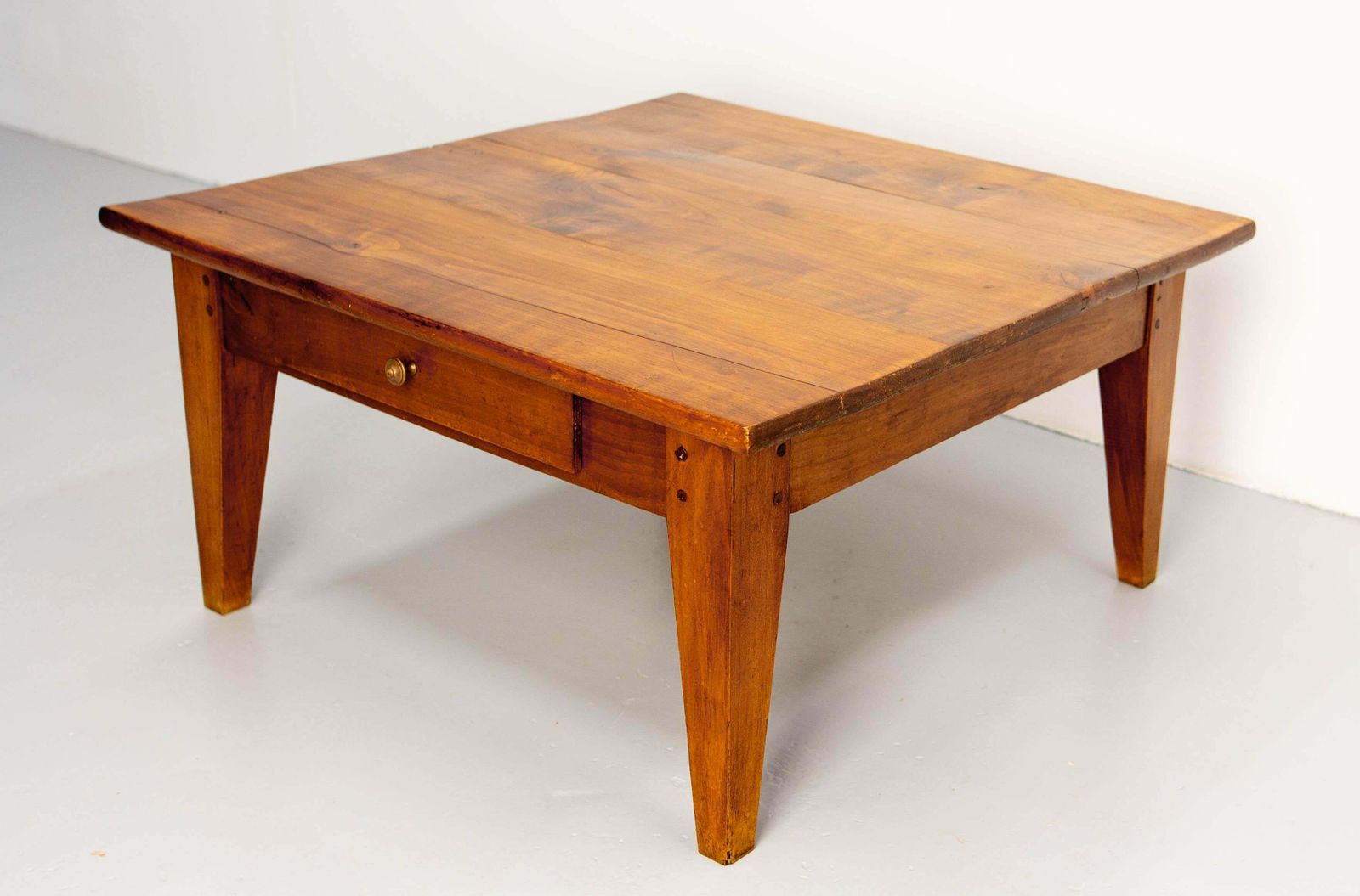 French Country Style Coffee Table With Two Drawers, Circa 1960 photo Furniture