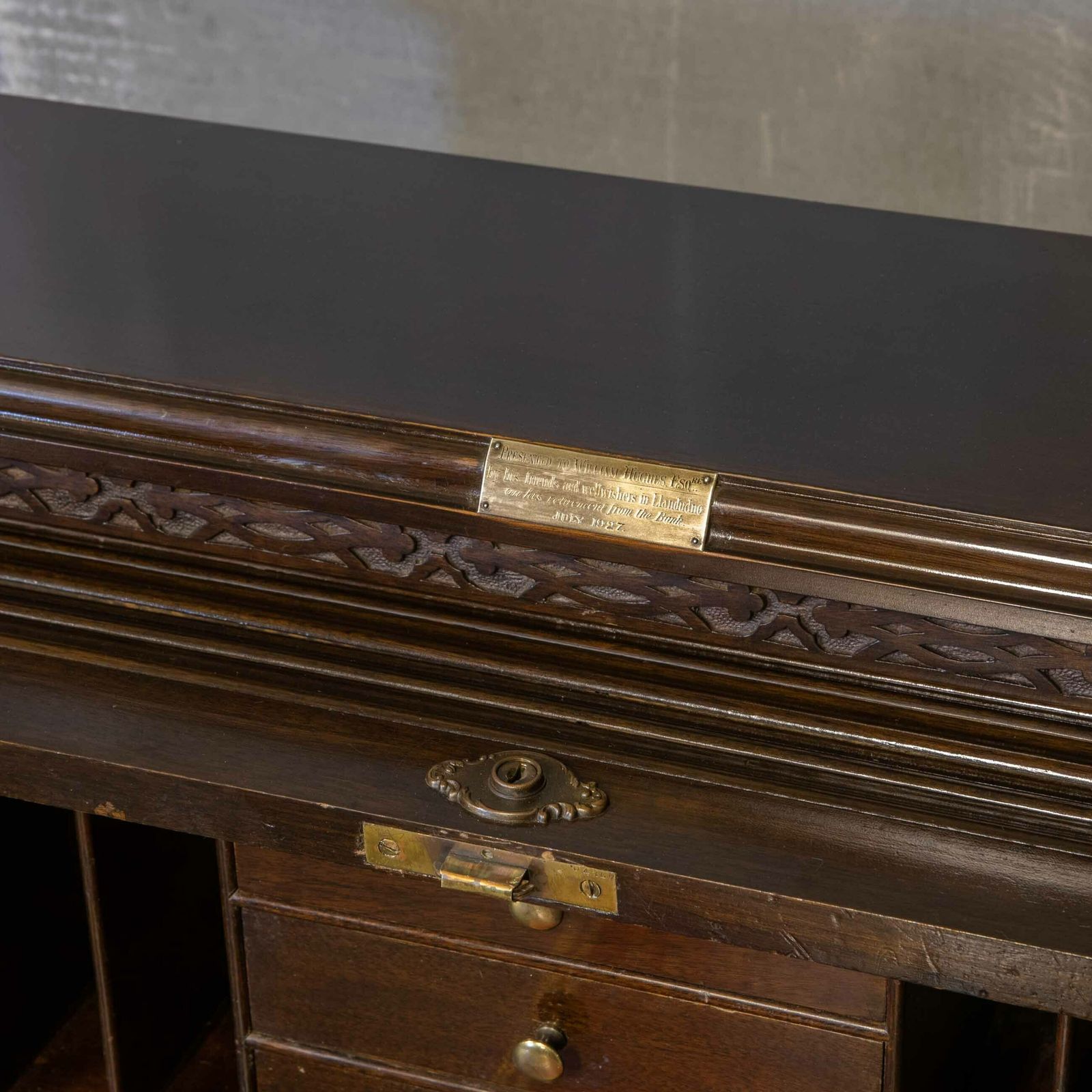 Early 20th Century Chippendale Style Mahogany Desk photo Furniture