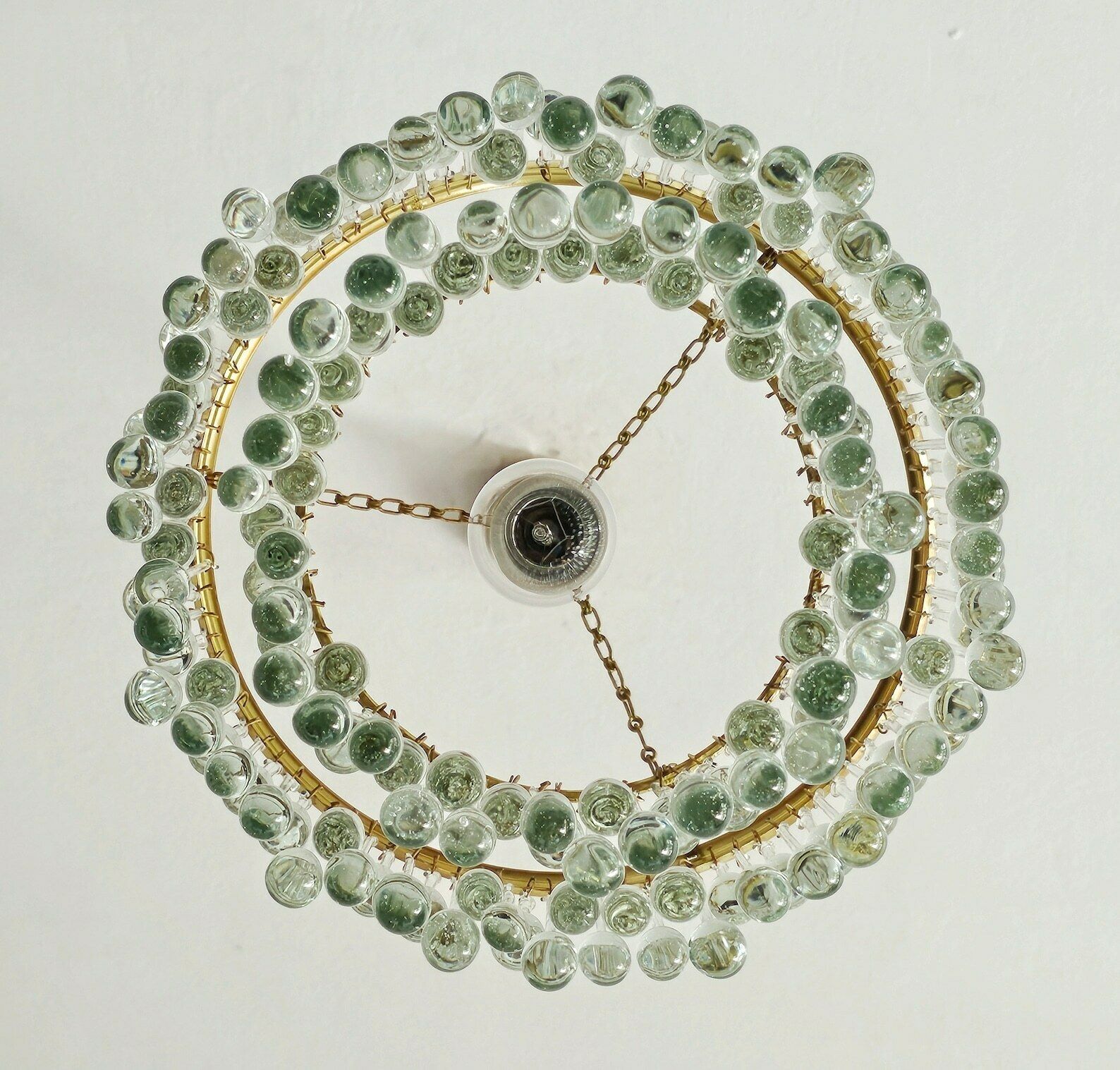 Small Hollywood Regency Chandelier With Mini Teardrop Crystals // Made In Austria In 1940s photo 900.0